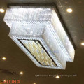 Customized contemporary chandelier lighting square crystal ceiling lamp16414
